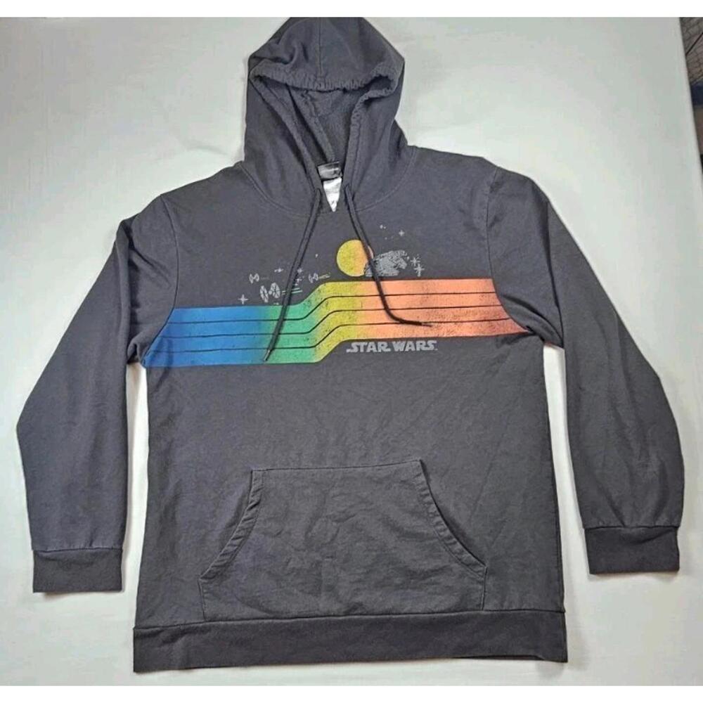Men's Star Wars Rainbow Gradient Logo‎ Sweatshirt Size XL